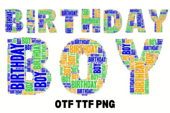 Birthday Boy Font for Creative Projects