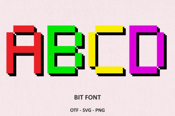 Bit Font: A Bold Digital Typeface