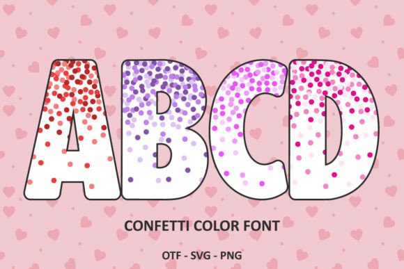 Confetti Color Font for Bold Web Design