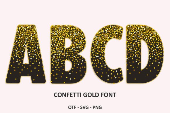 Confetti Gold: A Bold, Playful Typeface