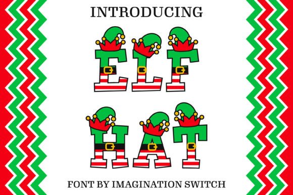 Elf Hat Color Font for Editorial Design and Publishing