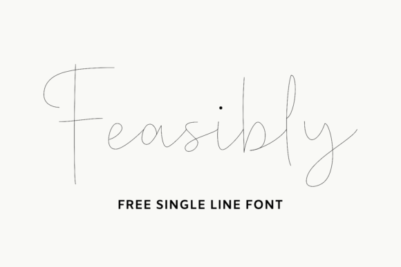 Feasibly: A Single-Line Typeface for Editorial Elegance