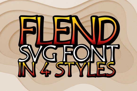 Flend: A Playful Display Font for Editorial Design and Content Branding