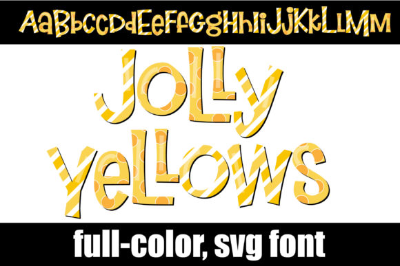 Jolly Yellows: A Color Font That Brightens Your Brand