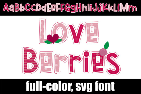 Love Berries: A Color Font That Brings Whimsy to Website Headers