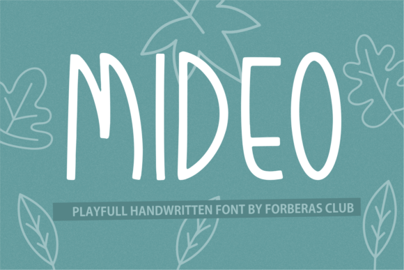 Mideo: A Handwritten Script Font for Handmade Products