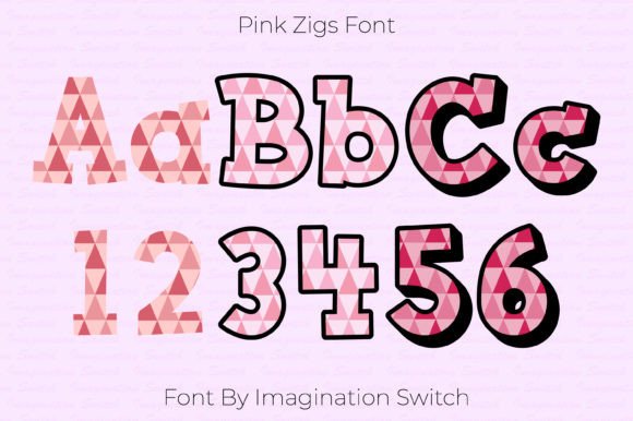 Pink Zigs Font: Bold and Vibrant