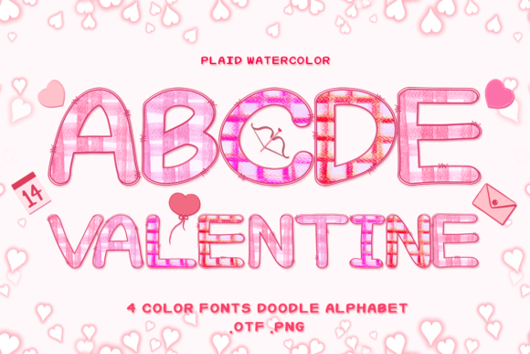 Plaid Watercolor Font for Business