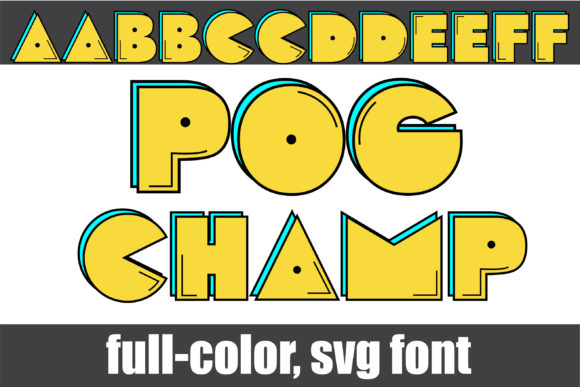 Pog Champ: A Bold Color Font for Digital Design