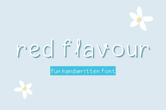 Red Flavour: A Handwritten Font with Editorial Warmth