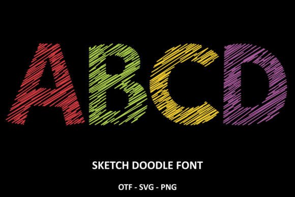 Sketch Doodles: A Playful Handwritten Font for Editorial Design