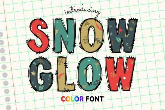 Snow Glow Font: Festive Type for Editorial Design