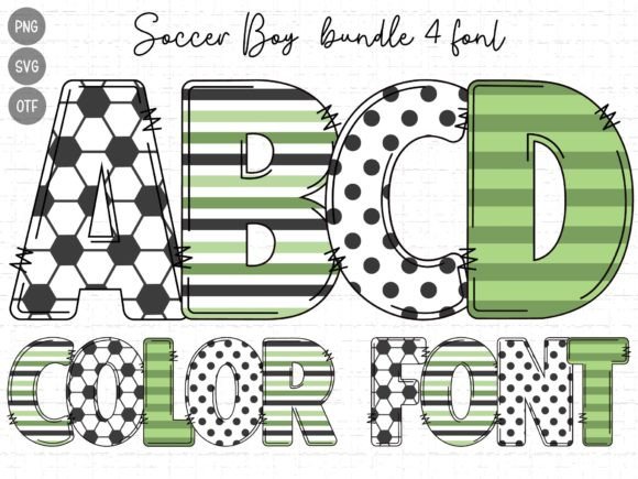 Soccer Boy Color Font for Web Design and Digital Branding