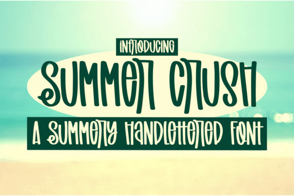 Summer Crush Typeface: A Handcrafted Font for Editorial Storytelling