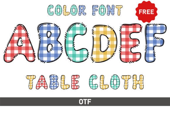 Table Cloth: A Playful Display Font for Makers and Sellers