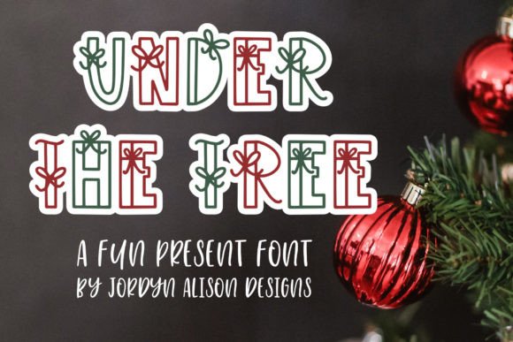 Under the Tree Font: A Festive Typeface for Editorial Design
