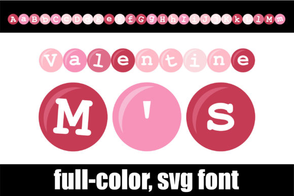 Valentine M s Font: Whimsical Color Font for Handmade Products