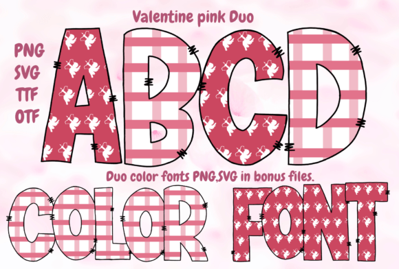 Valentine Pink Duo Font for Web Design