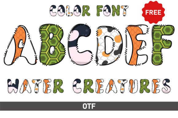 Water Creature Font Review: A Playful Display Font for Branding