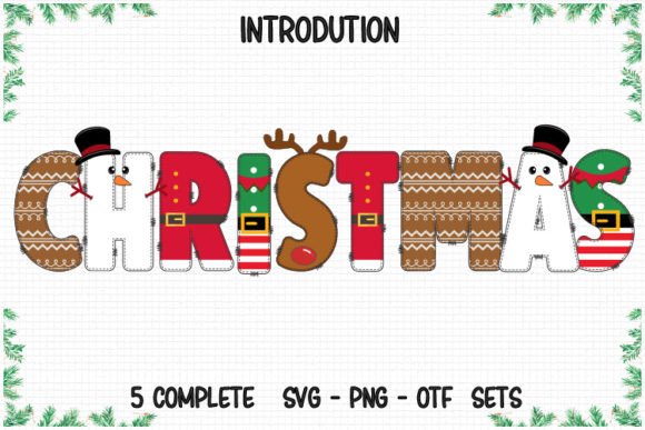 Xmas Doodle: A Festive Color Font for Holiday Branding
